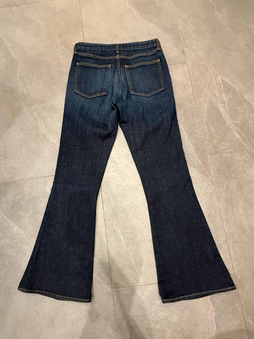 Ramy Brook Helena Indigo High-Rise Flare Jeans with Gold Buttons size 29 - Picture 5 of 11